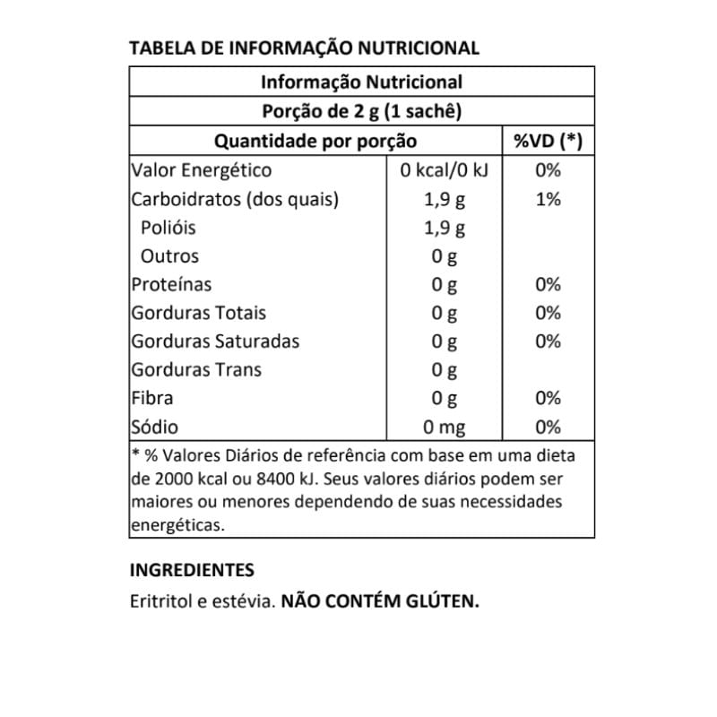 Informações nutricionais