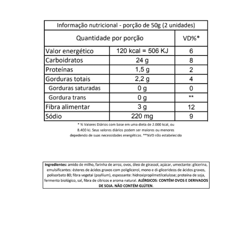 Informações nutricionais