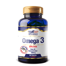 Ômega 3 EPA/DHA Vitgold 1000mg 200 + 20 cápsulas