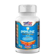 Multivitamínico Immune Defense 3 em 1 Vitgold com 60 cápsulas