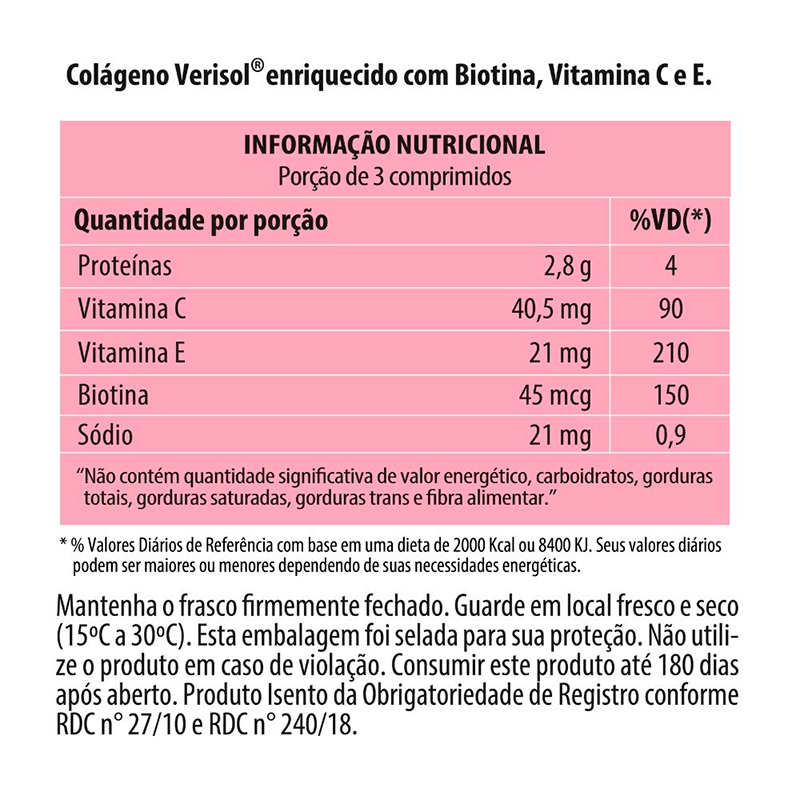 Informações nutricionais