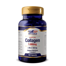 Hydrolyzed Collagen Vit C -100 cápsulas