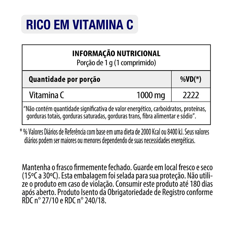 Informações nutricionais