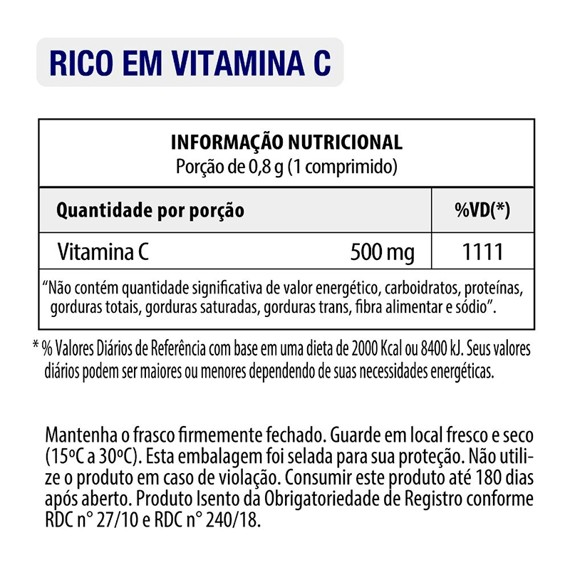 Informações nutricionais