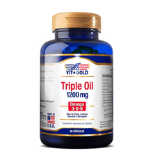 Triple Oil Vitgold 1200mg com 60 cápsulas