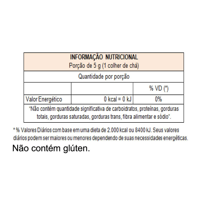 Informações nutricionais