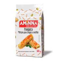 Panqueca Mistura para Crepe e Waffle Sem Glúten 300g Aminna