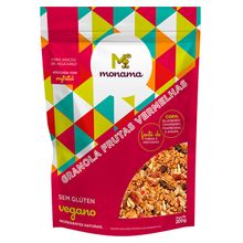 Granola Frutas Vermelhas Zero Açúcar  Sem Glúten 200g - Monama