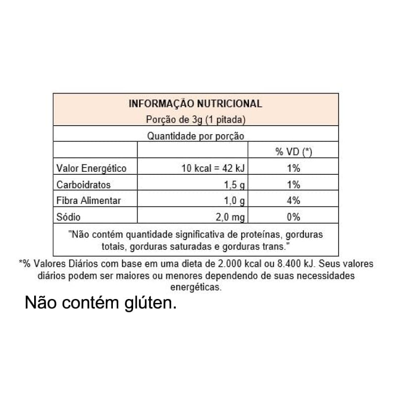 Informações nutricionais