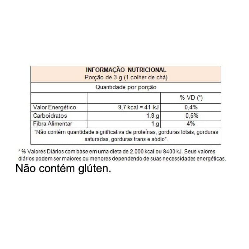 Informações nutricionais