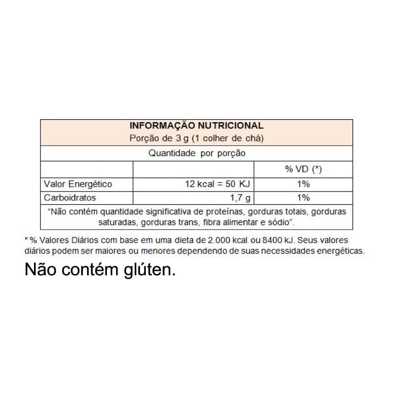 Informações nutricionais