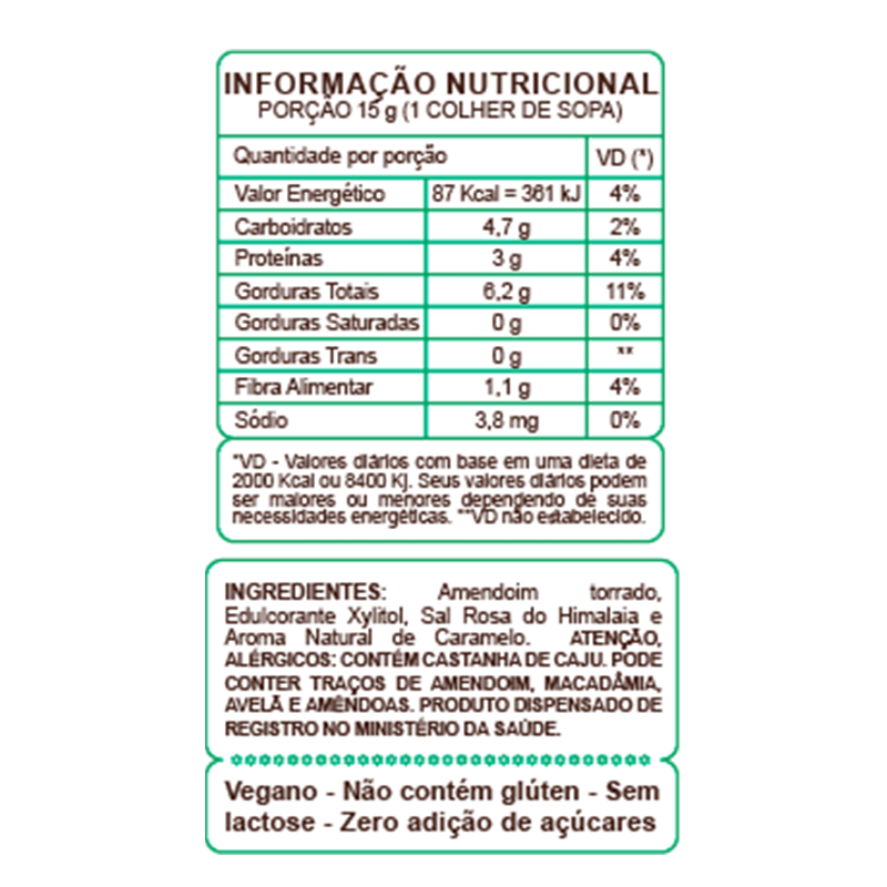 Informações nutricionais