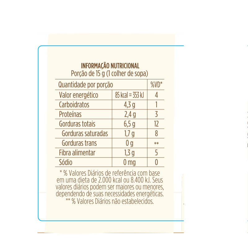 Informações nutricionais