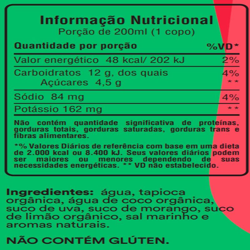 Informações nutricionais