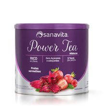 Power Tea Hibiscus Frutas Vermelhas 200g - Sanavita