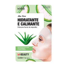 Máscara Facial De Algodão Aloe Vera Kiss New York 20ml