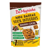 Mini Barras 100% Integral Banana e Cacau 35g - Da Magrinha