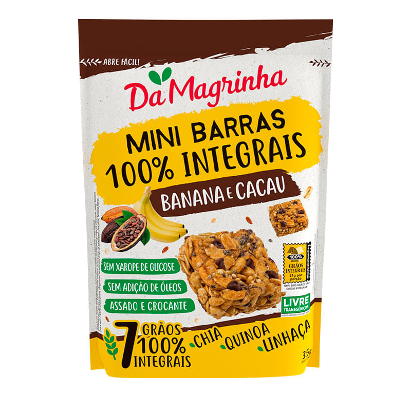 Mini-Barras-100--Integral-Banana-e-Cacau-35g---Da-Magrinha_0