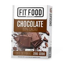 Chocolate 80% Cacau 40g - Fit Food