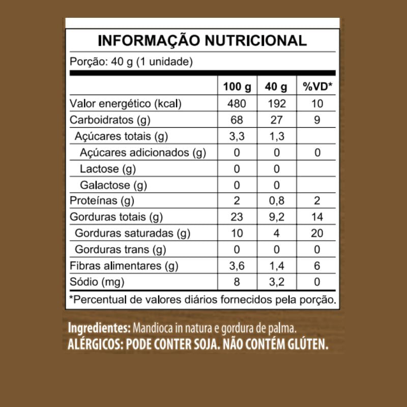 Informações nutricionais