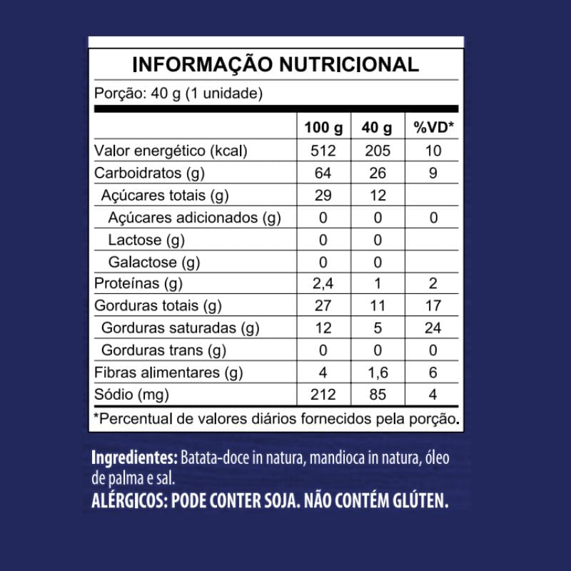 Informações nutricionais