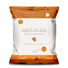 Pipoca Artesanal Caramelo e Flor de Sal Mais Pura 120g