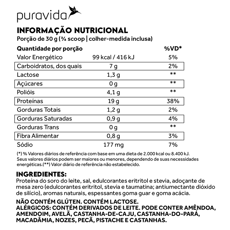 Informações nutricionais