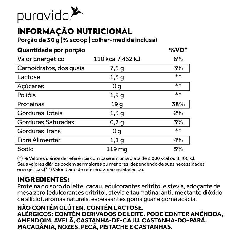 Informações nutricionais