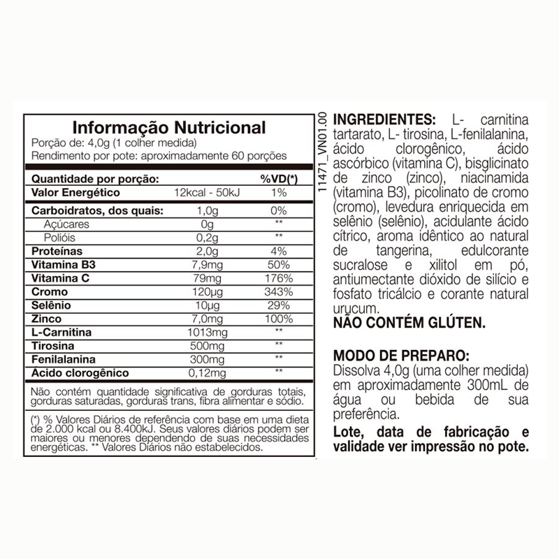 Informações nutricionais