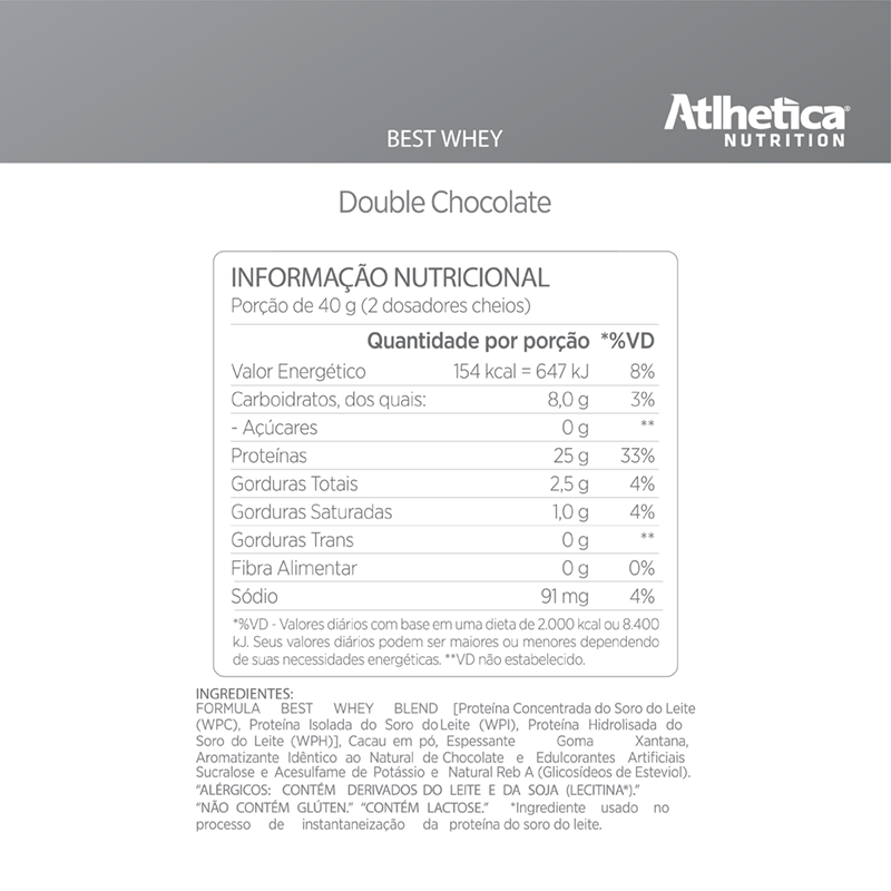 Informações nutricionais