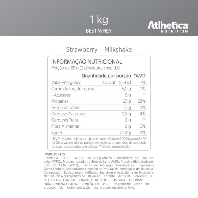 Informações nutricionais