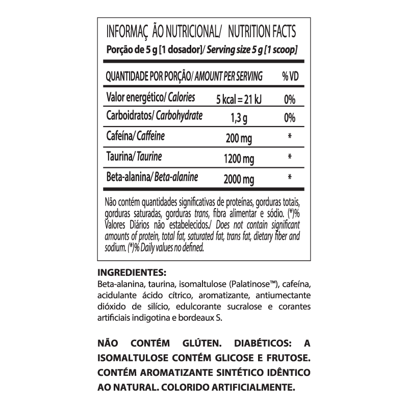 Informações nutricionais