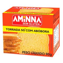 Torrada Abóbora sem Glúten 90g - Aminna