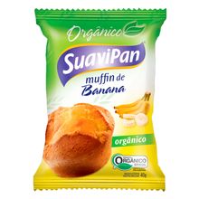 Muffin Orgânico Banana 40g - Suavipan