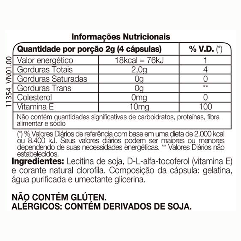 Informações nutricionais