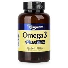 Ômega 3 + Plus 1000mg 90 cápsulas Vitaminlife