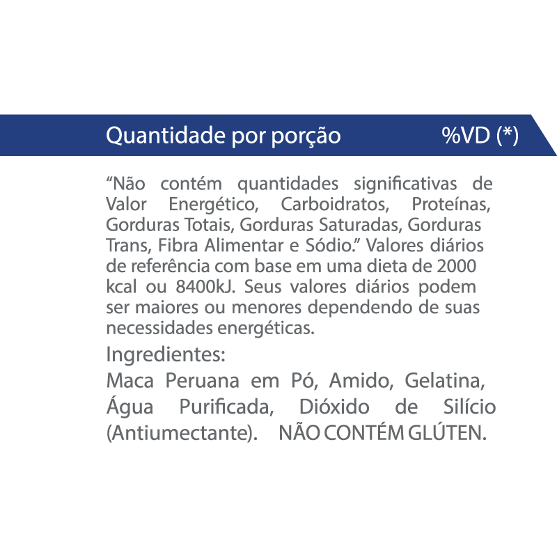 Informações nutricionais