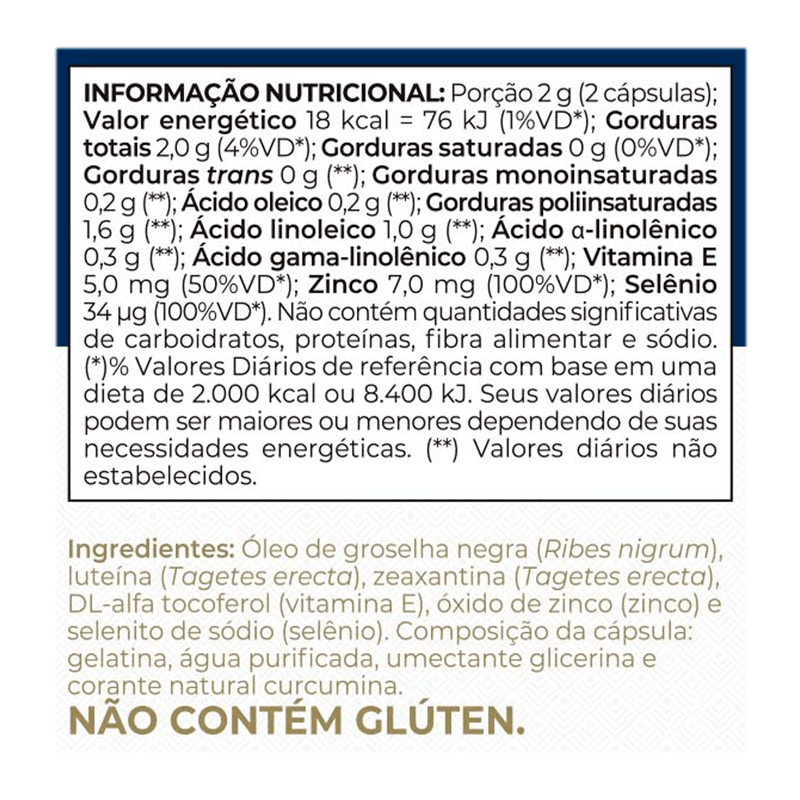 Informações nutricionais