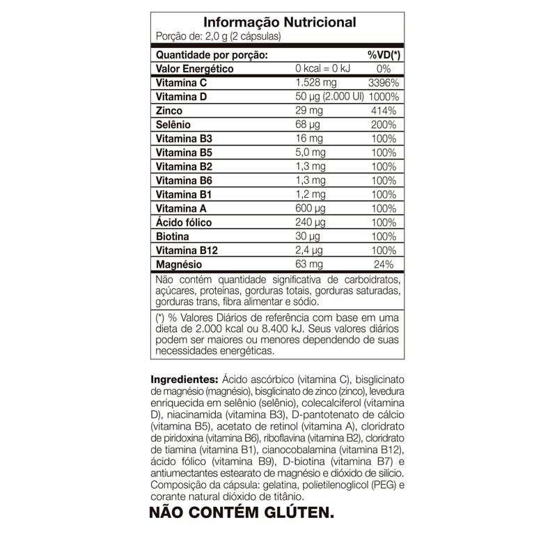 Informações nutricionais