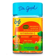 Vitamina C Kids Laranja 60 gomas Dr Good