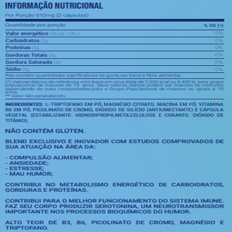 Informações nutricionais