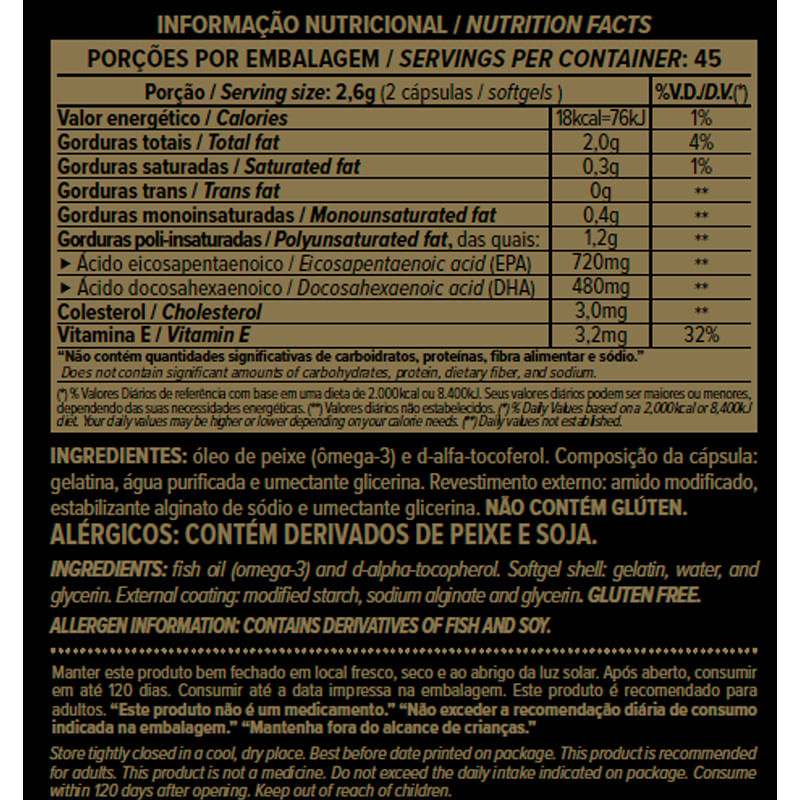 Informações nutricionais