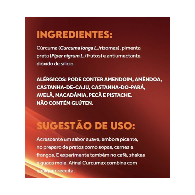 Informações nutricionais