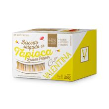 Biscoito Tapioca Lemon Pepper Casa Valentina 28g