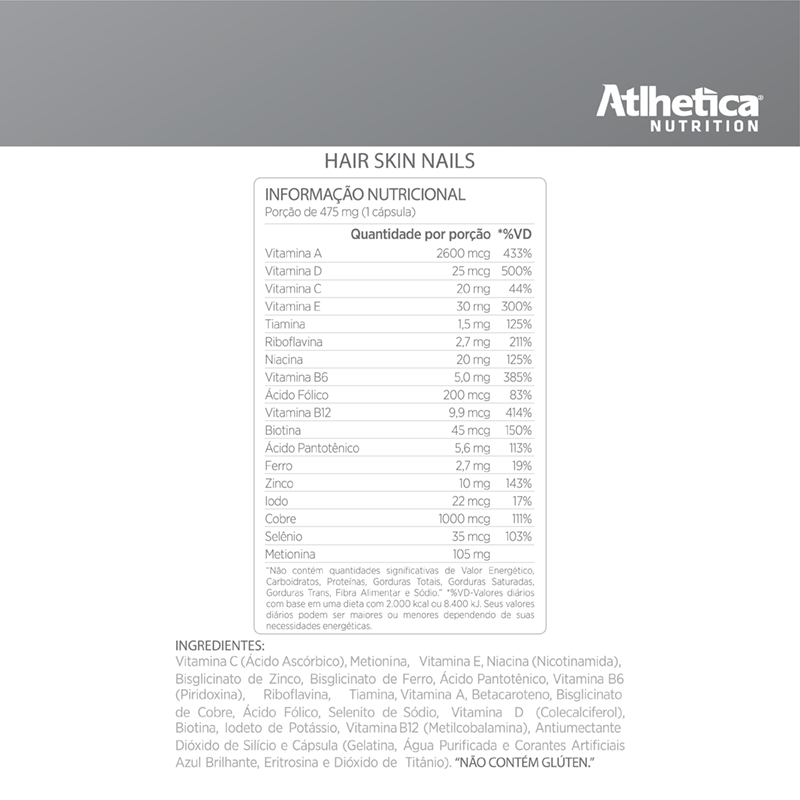 Informações nutricionais