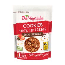 Cookies Integral Cacau e Morango 150g - Da Magrinha