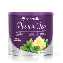 Power Tea Chá Verde Abacaxi e Hortelã 200g - Sanavita