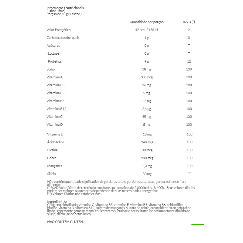 Informações nutricionais