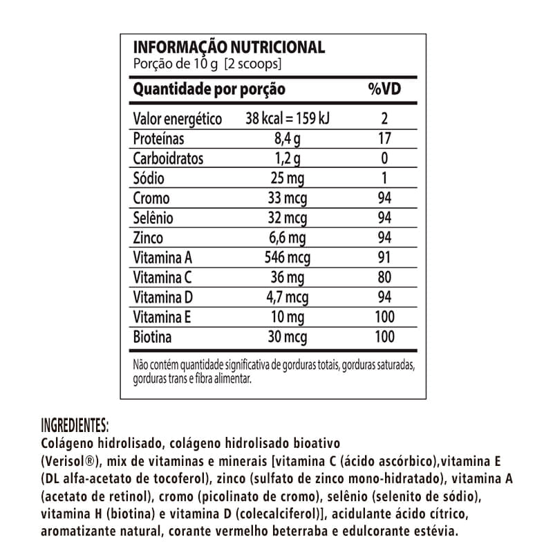 Informações nutricionais