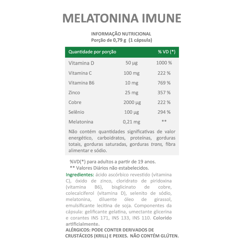 Informações nutricionais